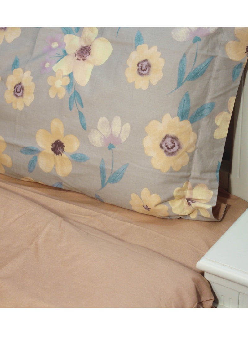 Refined Sulfur Cotton Luoyuan Grey Brown 200 * 230cm Bed Set of Four Pieces  - Image 2