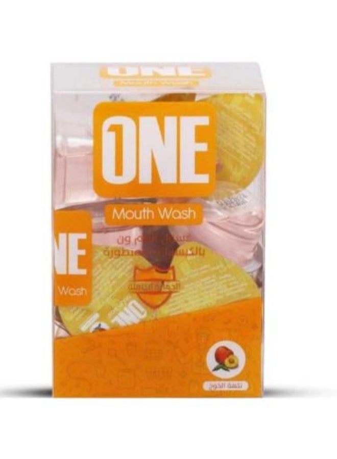 Advanced Peach Flavor Mouthwash Capsules - 20 Count, 15ml