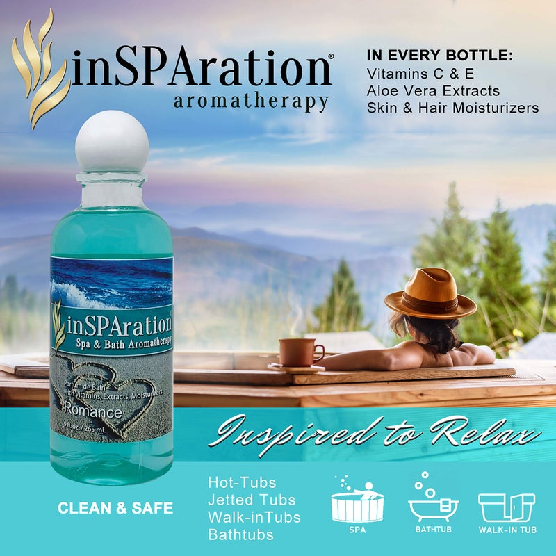 InSPAration سائل سبا وعلاج عطري من inSPAration 106X، 9 أونصة، رومانسية - Image 3