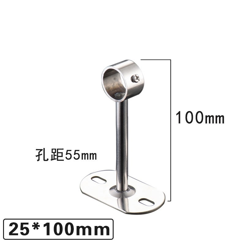 Stainless steel solid hanging seat fixed hanger thickened hanging seat drying hanger Wall top fixed hanger ring factory wholesale 25*100 