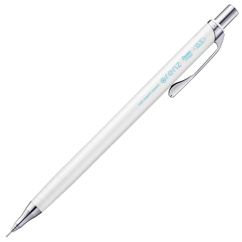 Pentel Mechanical Pencil, Orenz, 0.5mm, White (XPP505-W) - Image 1