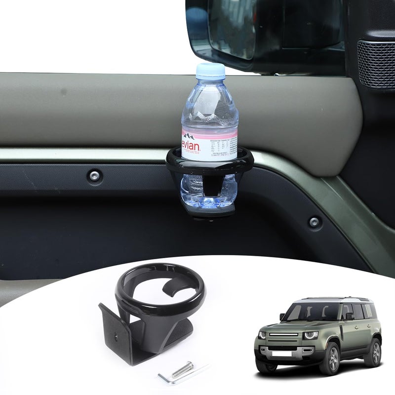 Car Cup Holder Vehicle Door Cup Holder Compatible with Land Rover Defender 90 110 130 20202024 Car Door Cup Holder Expander Interior Accessories