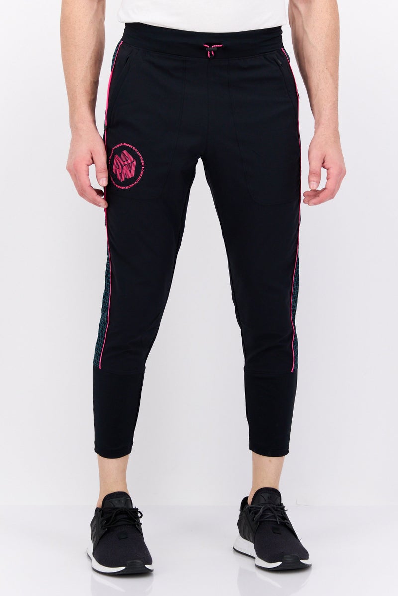 UNDER ARMOUR Men Fitted Brand Logo Training Pants, Black  - Image 1