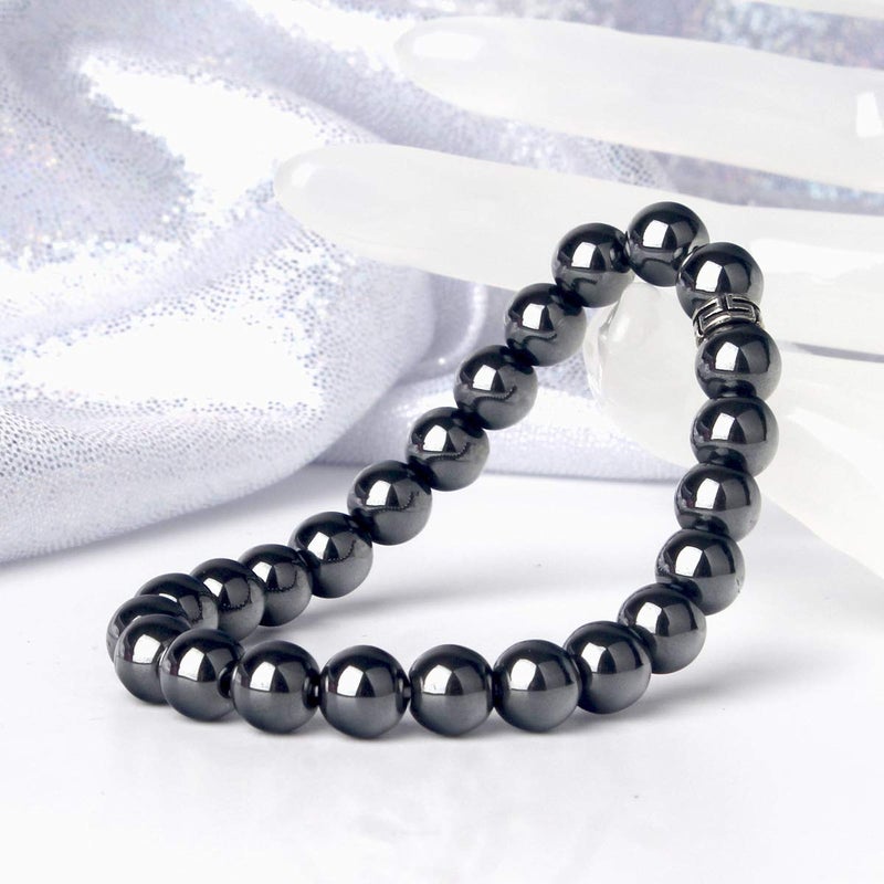 BONNY BOXX Natural Stretch Healing Gemstone Bracelet, 4/6/8mm Semi Precious Stone Bracelet for Men Women, Stress Relief Crystal Jewelry - Image 4