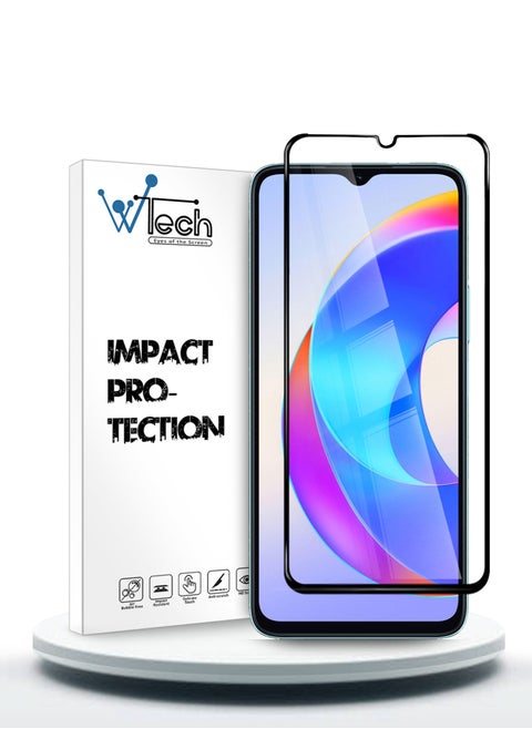 Honor X6b 4G 2024 / Honor X6a 4G 2023 / Honor X5 Plus 4G 2023 Premium E2E Full Glue Full Cover Tempered Glass Screen Protector (MSGECN) - Clear/Black