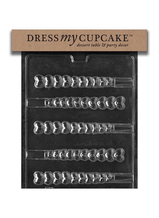 Dress My Cupcake Chocolate Candy Mold, I Love You Heart Pretzel, Valentine'S Day 