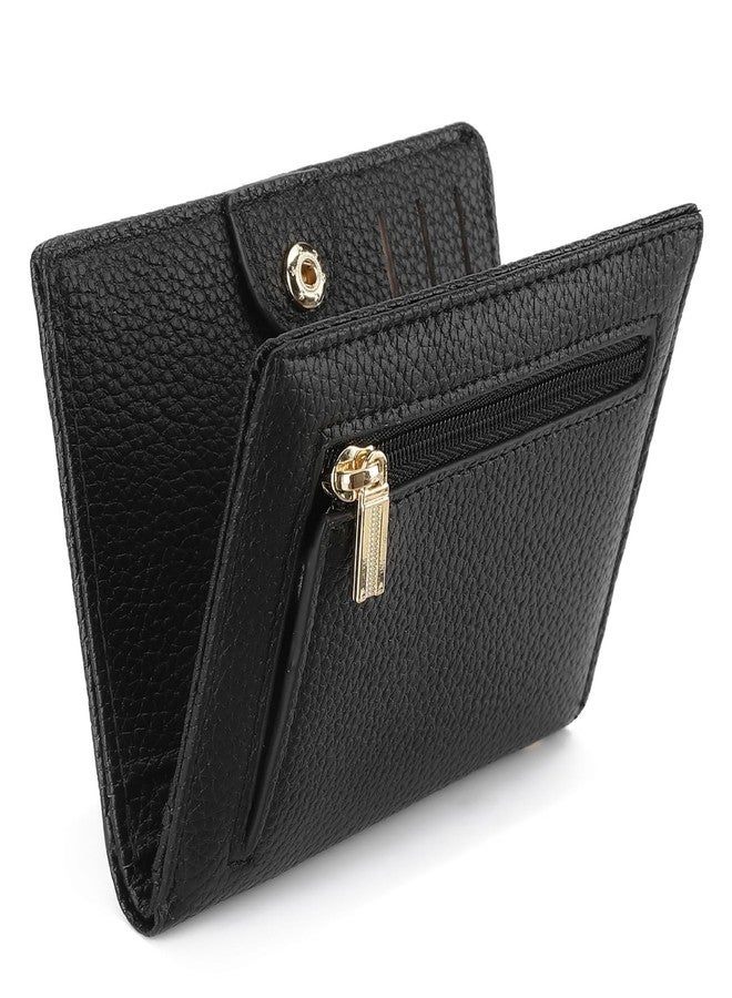 GAEKEAO Wallet Women RFID Blocking Small Bifold Vegan Leather Ladies Mini Purse with ID Window Zipper Change Pocket - Image 1