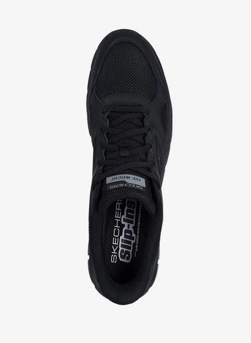 SKECHERS BLACK Men TRACK Lace-Up Sports Shoes for Men | Best Price UAE