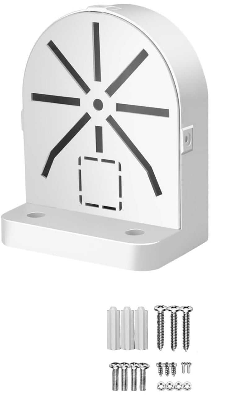 Bectro حامل تركيب L-Type من PVC صغير للتثبيت على الجدران الداخلية والخارجية لكاميرات CCTV الأمنية HD، IP، كاميرات الدوم، الكاميرات الرصاصة، وكاميرات PTZ الصغيرة - Image 1