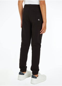Calvin Klein Jeans Kids' Logo Terry Joggers -  soft cotton terry, Black  - Image 4