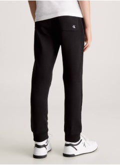 Calvin Klein Jeans Kids' Logo Terry Joggers -  soft cotton terry, Black  - Image 5