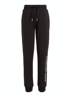 Calvin Klein Jeans Kids' Logo Terry Joggers -  soft cotton terry, Black  - Image 1