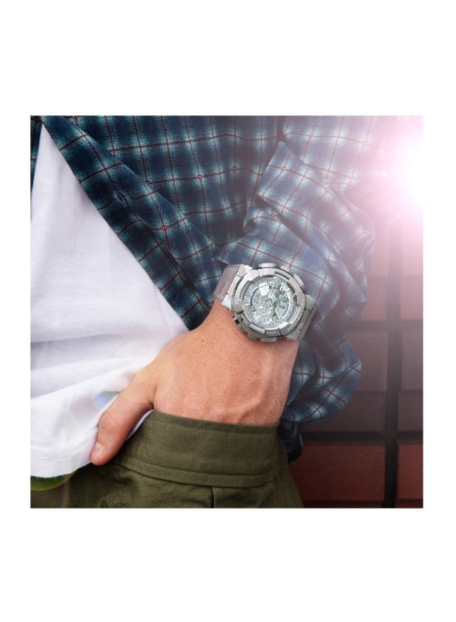 G-SHOCK G-STEEL Analog-Digital Men’s Watch GM-110SCM-1ADR, 51.9 mm Stainless Steel Bezel, Transparent Resin Strap, Shock-Resistant, Magnetic Resistant, 200 m WR - Image 5