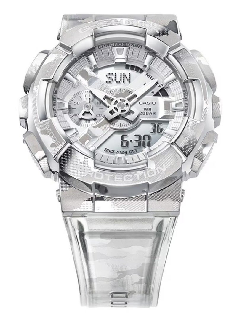 G-SHOCK G-STEEL Analog-Digital Men’s Watch GM-110SCM-1ADR, 51.9 mm Stainless Steel Bezel, Transparent Resin Strap, Shock-Resistant, Magnetic Resistant, 200 m WR - Image 4