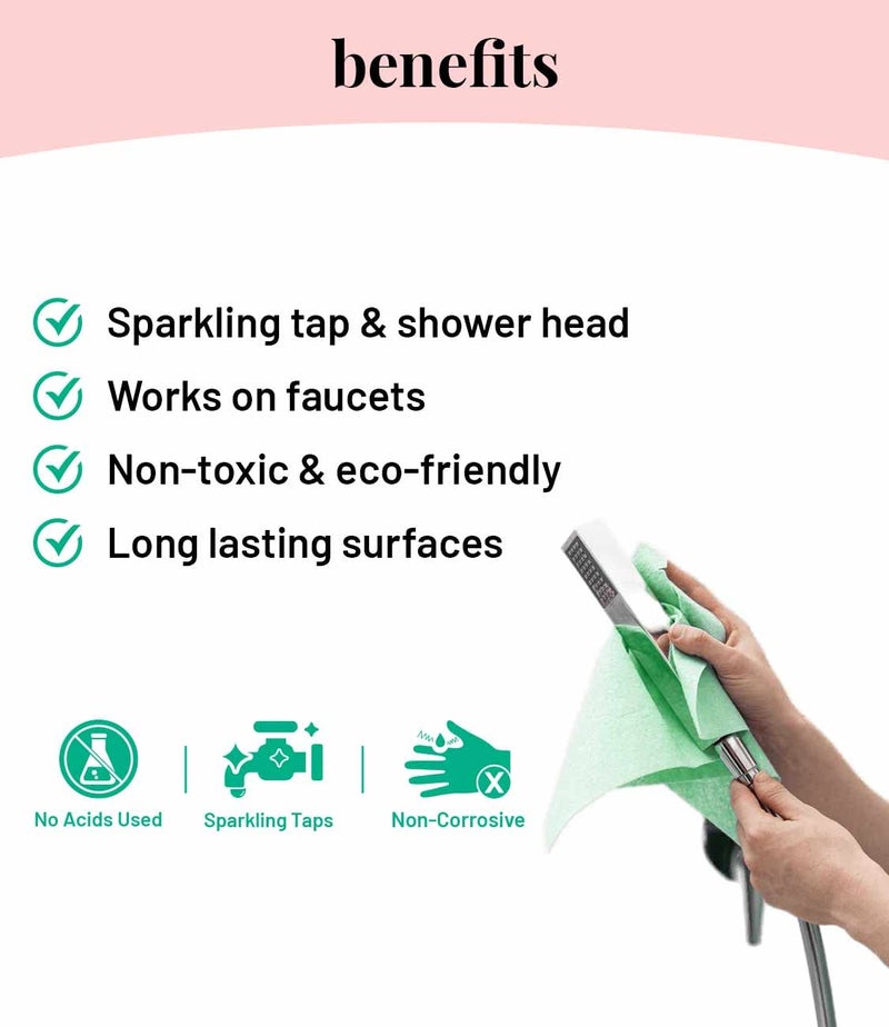 Born Good Eco-Friendly Plant Based Tap And shower Cleaner, Removes Hard-Water Stain And Dissolves Limescale - 500 ml (Pack of 1) Spray Bottle - Image 2