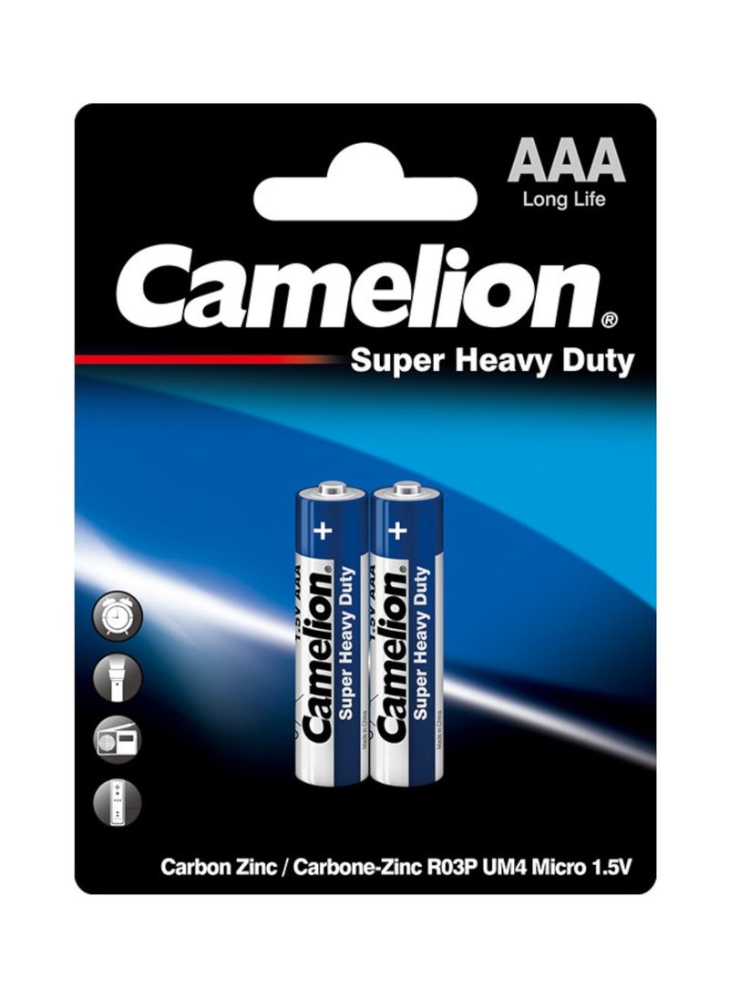 Camelion Super Heavy Duty AAA Battery 2 Piece  - Image 1
