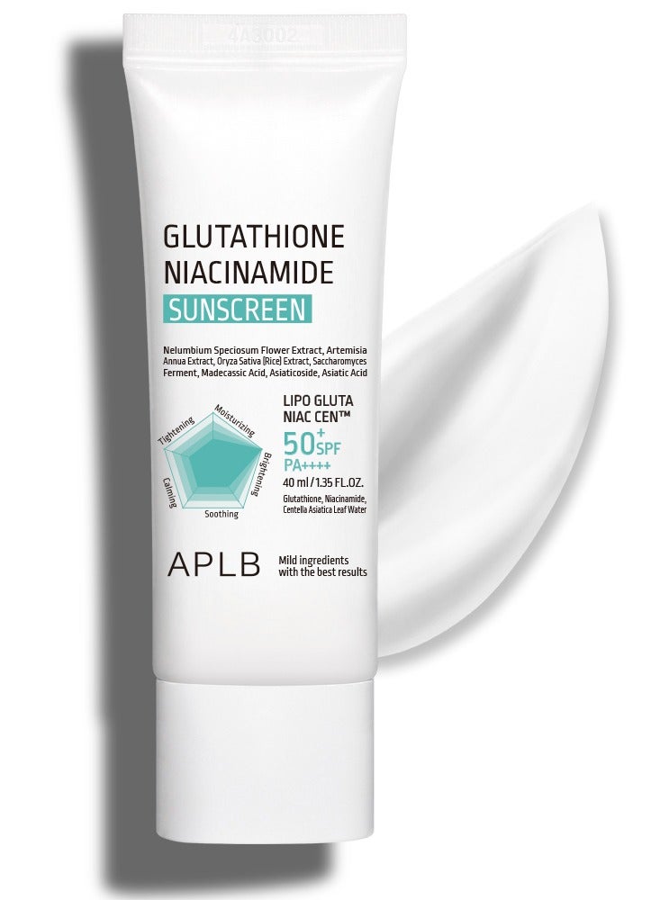 ايه بي ال بي واقي الشمس الكوري بتركيبة الغلوتاثيون والنياسيناميد لتقليل التصبغات وترطيب البشرة حجم 40 مل - Image 1