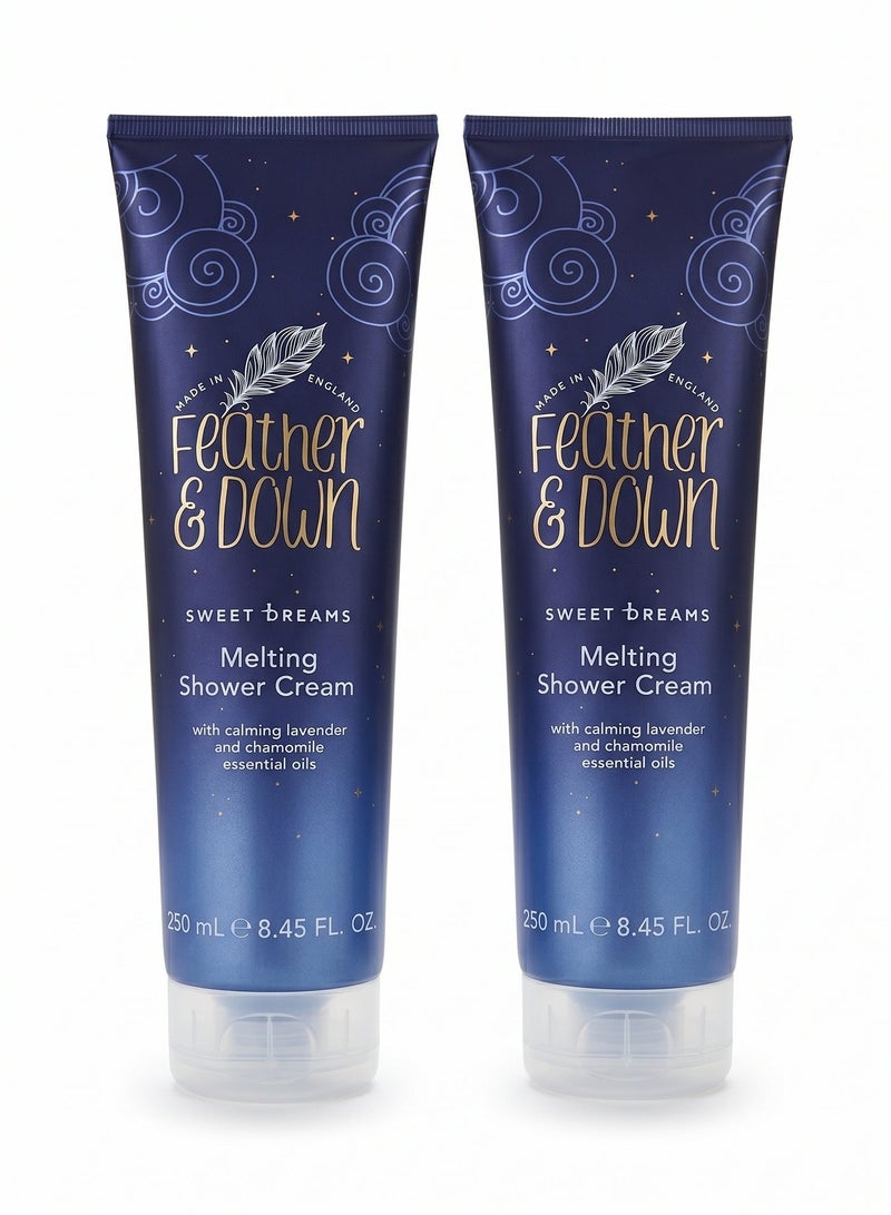 Feather & Down Pack of 2 - Melting Shower Cream 250ml FE7504 - Image 1