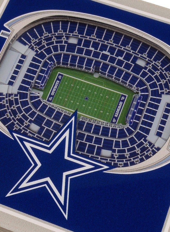 يو ذا فان YouTheFan NFL Dallas Cowboys 3D StadiumView Coasters - AT&T Stadium - Image 3
