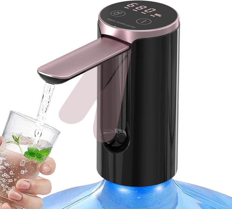 QLECT Magic Automatic Electric Water Dispenser Pump for 20 Litre Bottle Portable Water Pump Dispenser for Home, Office, and Outdoors | 1200 mAh C-Type Fast Charging Battery - Image 2