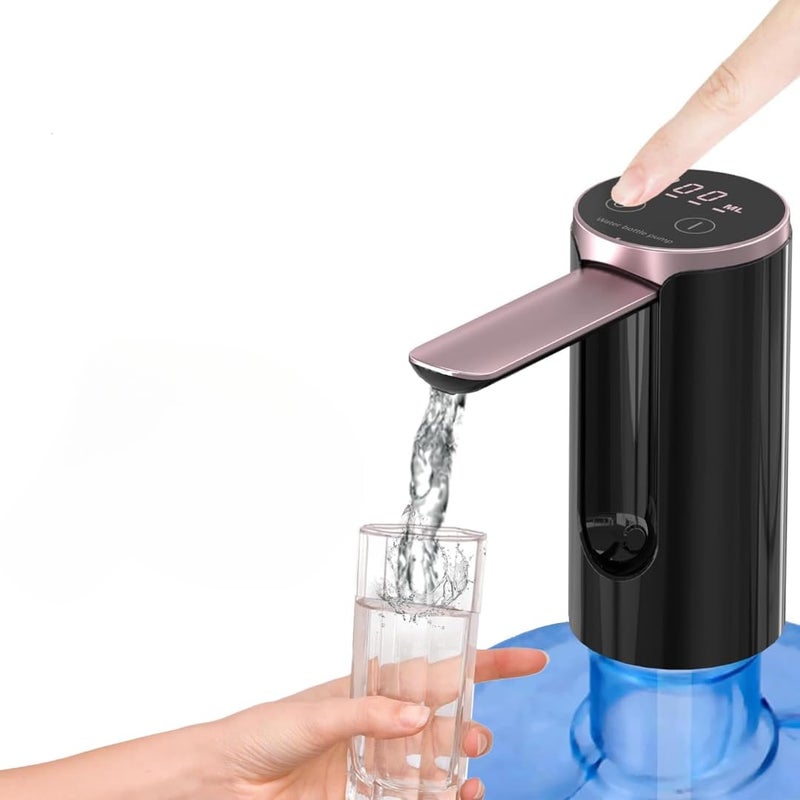 QLECT Magic Automatic Electric Water Dispenser Pump for 20 Litre Bottle Portable Water Pump Dispenser for Home, Office, and Outdoors | 1200 mAh C-Type Fast Charging Battery - Image 1