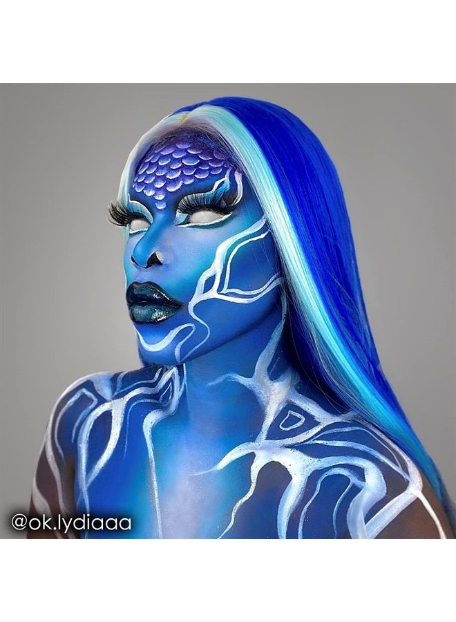 mehron Makeup CreamBlend Stick | Face Paint, Body Paint, & Foundation Cream Makeup | Body Paint Stick .75 oz (21 g) (Blue) - Image 5