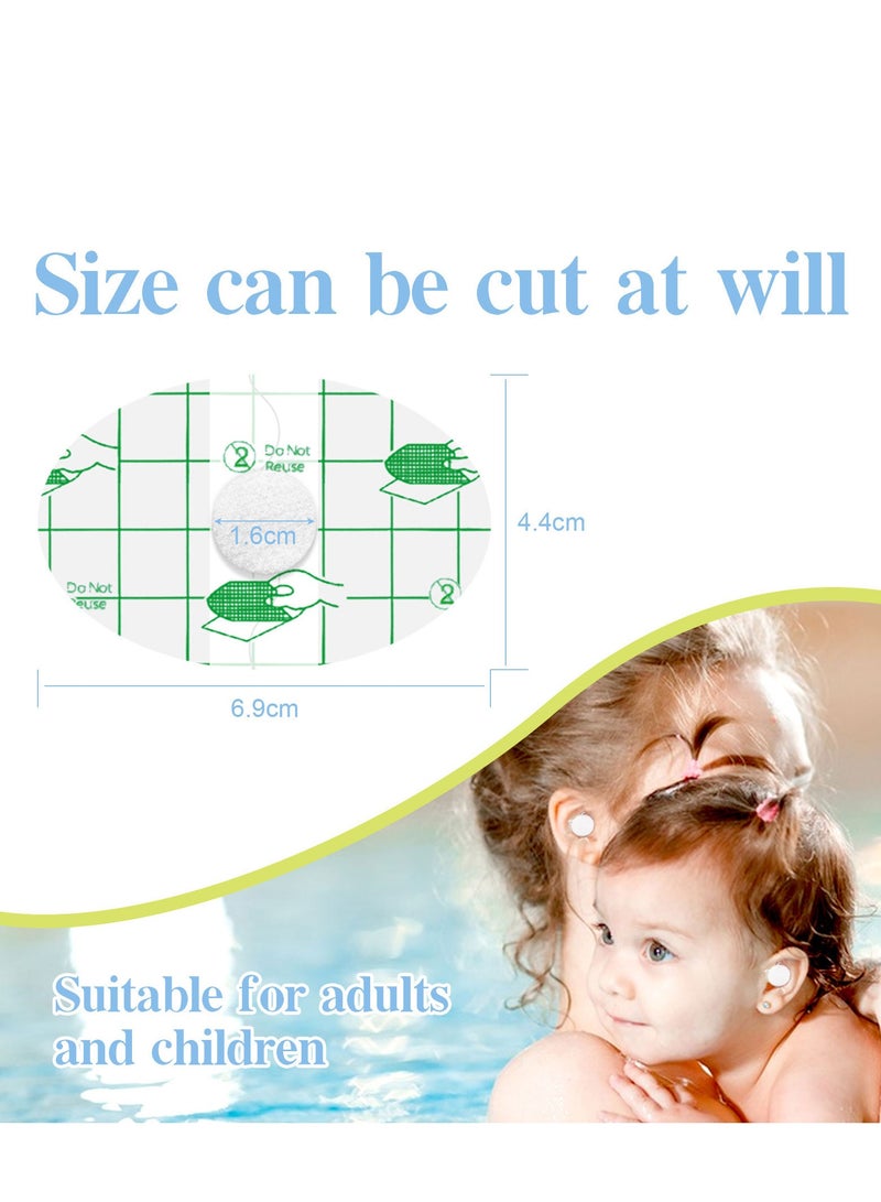 Sefudun 60 PCS Silicone Gel Ear Stickers, PU Material Film, Baby Bath Ear Stickers, Baby Ear Safety Stickers Waterproof, Anti-Wear Shoe Stickers, Heel Blister Protection, Invisible Patch (Transparent Color)  - Image 4