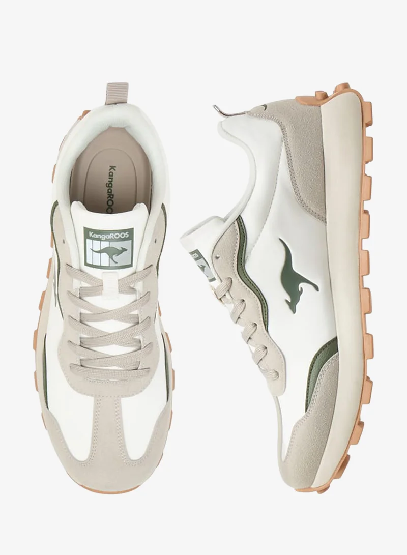 kangaROOS Men's Logo Print Sports Shoes with Lace-Up Closure