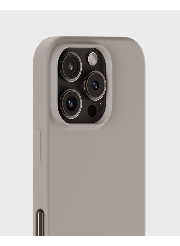 Blix Apple iPhone 16 Pro Silicone Cover Beige - Premium 2.0mm TPU Silicon, Enhanced Camera Protection with Lens Shield, Shockproof & Water-Proof Cover for Apple iPhone 16 Pro - Image 1