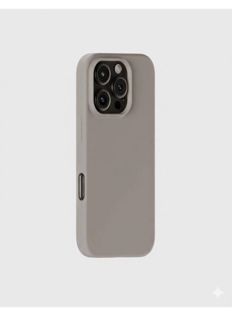 Blix Apple iPhone 16 Pro Silicone Cover Beige - Premium 2.0mm TPU Silicon, Enhanced Camera Protection with Lens Shield, Shockproof & Water-Proof Cover for Apple iPhone 16 Pro - Image 3