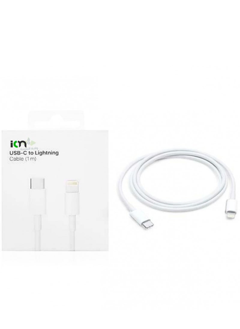 ION ION 1M Fast Charging Cable for iPhone - Durable and Heat-Resistant - White - Original iPhone Charging Cable - Type-C to Lightning Cable - iPhone Charging Cord - Mobile Cable  - Image 2