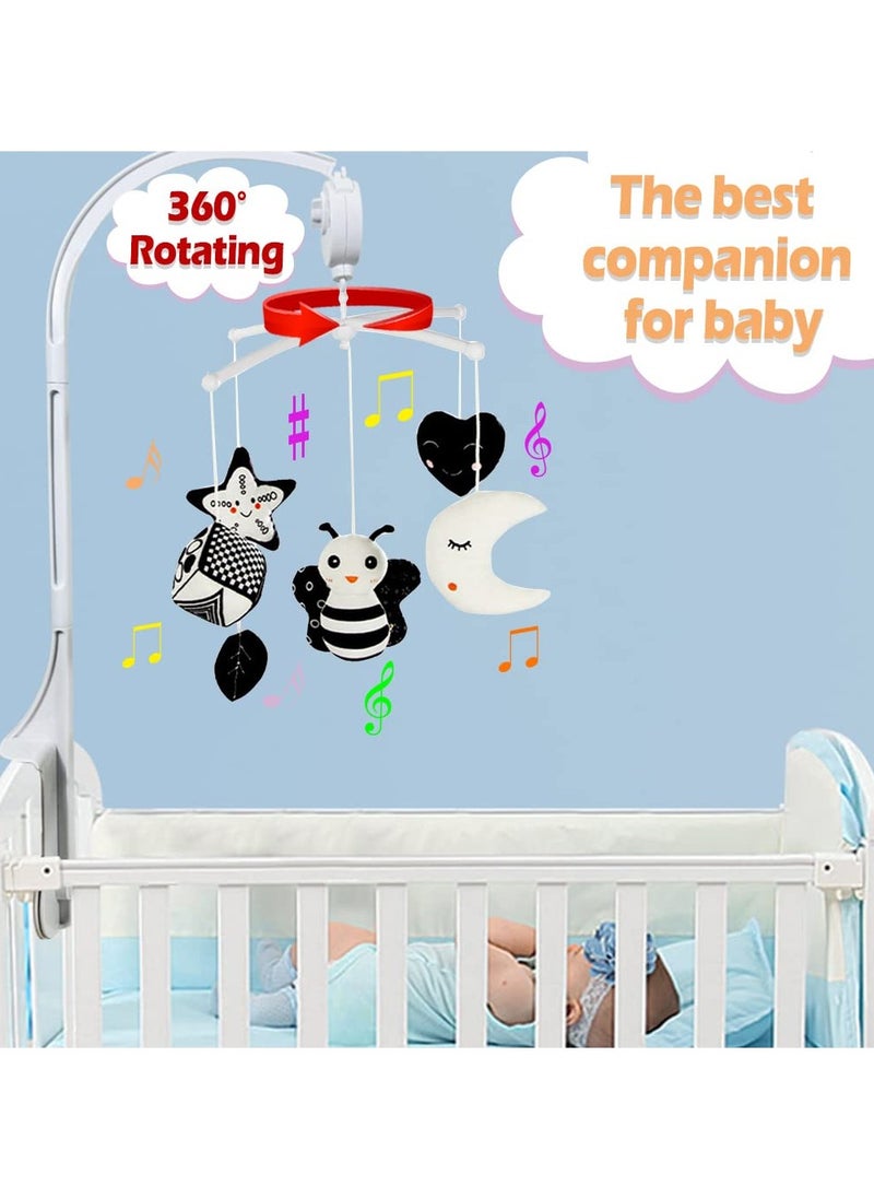 Generic Baby Crib Mobile, Mobile for Crib with Hanging Rotating Toys, Nursery Mobile for Newborns with Music Box, Black and white Mobile for Baby Girls & Boys 0-24 Months, Bee  - Image 3