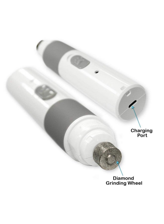 Pets First PET NAIL GRINDER - BEST Rechargeable Cordless DOG NAIL Trimmer for Dogs & Cats - Easy & Comfortable to Use - Quiet Motor, Two Speed Options with Light Indicator - Great for Small, Medium, Large Nails. - Image 4