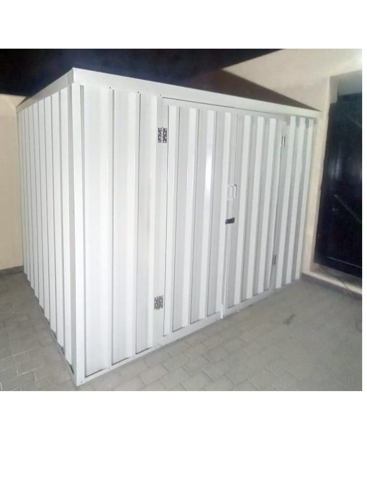 Generic GARDEN STORAGE SHED with  Base | 205cm L x 205cm W x 185cm H | Secure and Durable | Lockable Design | Rust and Water-Resistant/ Hinge door. 