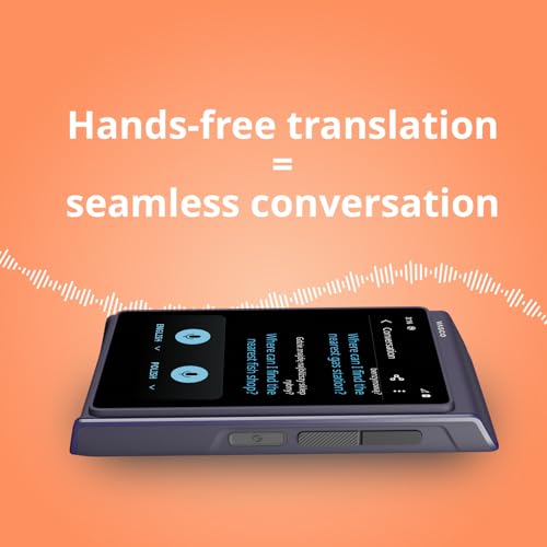 Vasco Electronics Vasco Translator Q1 | AI Voice Cloning Language Translator Device | 113 Languages | Free Lifetime Internet in Nearly 200 Countries | Slate Blue - Image 4