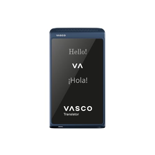 Vasco Electronics Vasco Translator Q1 | AI Voice Cloning Language Translator Device | 113 Languages | Free Lifetime Internet in Nearly 200 Countries | Slate Blue - Image 1
