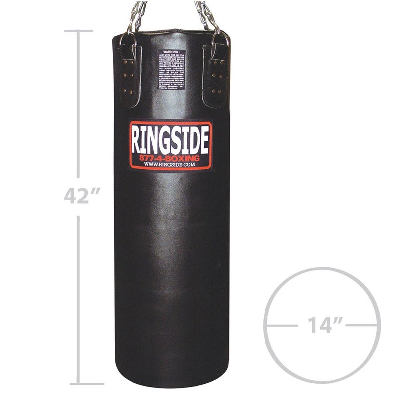 Ringside Leather Heavy Bag - Unfilled (Red) - Image 2