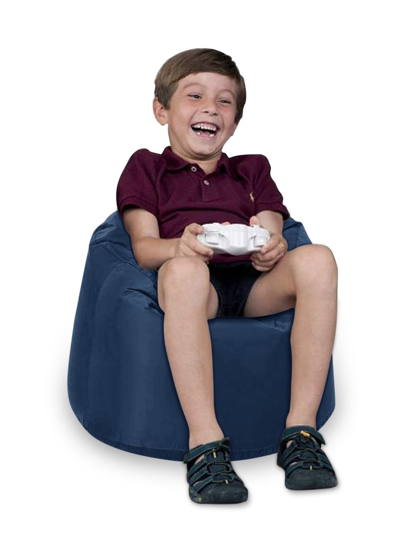 ANDERSON Ultra Soft Small Luxury Waterproof Bean Bag Chair Filling with Beans Highly Comfortable Suitable For Kids Dark Blue Colour - Image 2