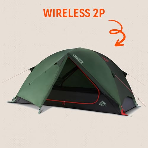 Kelty Wireless Freestanding Camping Tent 28 Person Size Huge Interior and Peak Height Fast to Pitch Color Coded Setup 2P DillBlack Forest - Image 3