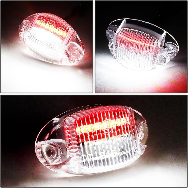 NVL-LPL-024 زوج من أضواء لوحة الترخيص LED ذات الهيكل الشفاف والعدسة الشفافة المتوافقة مع Dodge Ram 1500-3500 Pickup 1994-2001 - Image 2