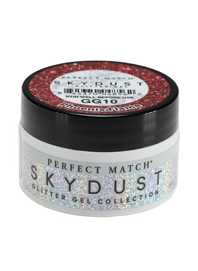 Lechat UV And LED Hard Builder Gel For Nail Design Glitter Extension Strengthening Sculpting Molding 0.5oz Phoenix Flame Sky Dust GG10 - Image 1