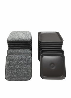 Y&D Furniture Caster Cups, Slider Felt Base Castor Cups Pads Anti-Sliding Floor Protectors feet for Tables Bed Sofa Chairs desks  - Image 1