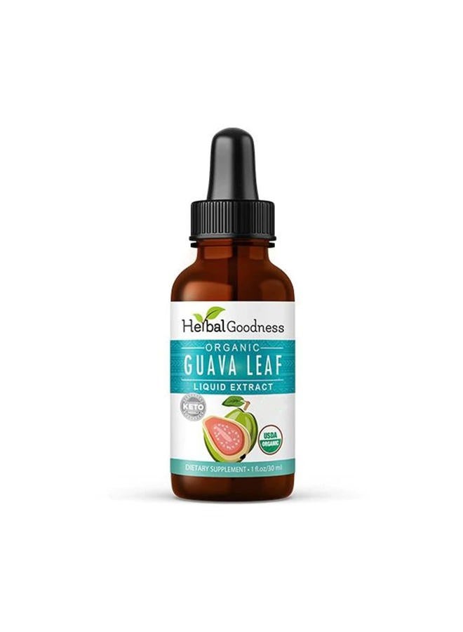 Herbal Goodness Herbal Papaya Guava Leaf Extract Sleep Aid - Anxiety Relief | Healthy Metabolism | Immune Boost - Organic 1oz Liquid Sublingual Bottle - Goodness (1 bttl) - Image 1