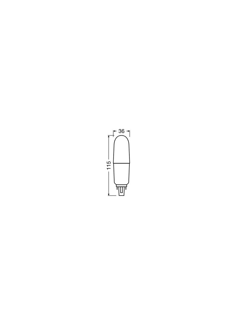 OSRAM Osram LED Stick bulb G24D 2 Pin 10W Warm White, 3000K plugin - Pack of 10 - Image 4