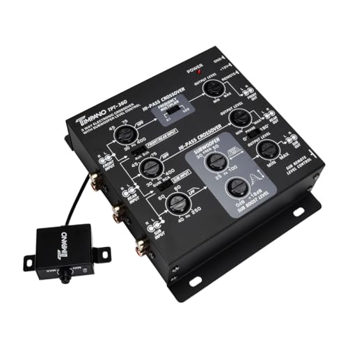 Timpano 3-Way Electronic Crossover Remote Subwoofer Control Equalizer TPT-360 - Image 1