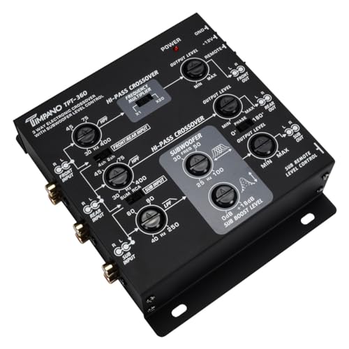 Timpano 3-Way Electronic Crossover Remote Subwoofer Control Equalizer TPT-360 - Image 5