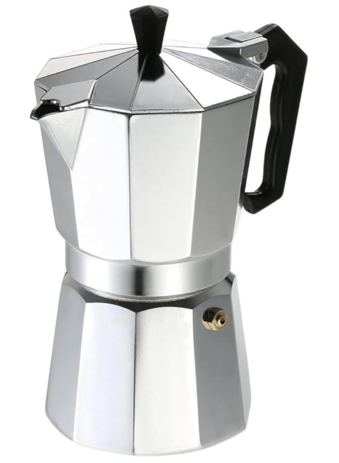 ZAMZIN Octagonal Moka Coffee Maker, Cast Aluminum Stovetop Espresso Pot, Classic Italian & Cuban Coffee Percolator for Gas, Electric & Induction Stoves, Durable Moka Pot for Home & Office - Image 4
