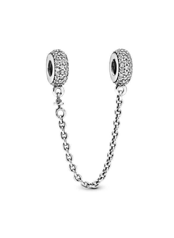 PANDORA Sparkling Pavé Safety Chain Charm - Image 3