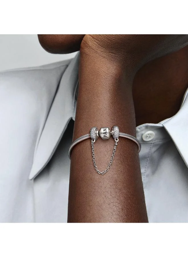 PANDORA Sparkling Pavé Safety Chain Charm