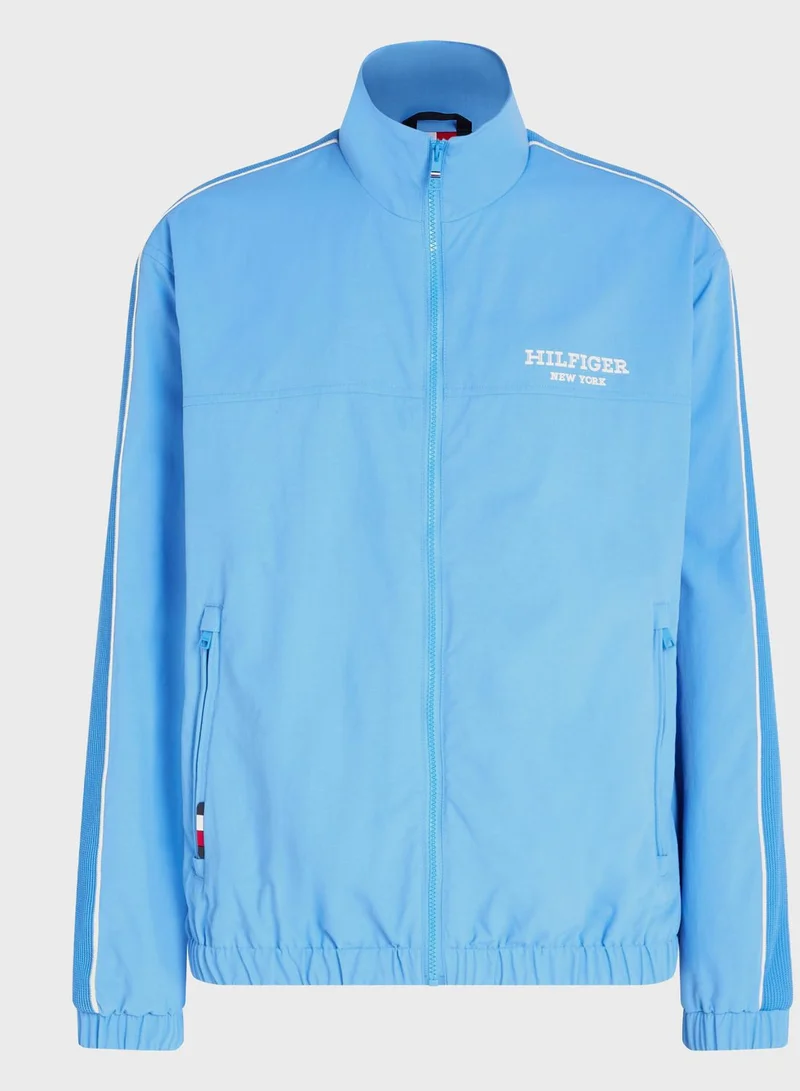 TOMMY HILFIGER  Logo Mock Neck Jacket for Men | Best Price UAE
